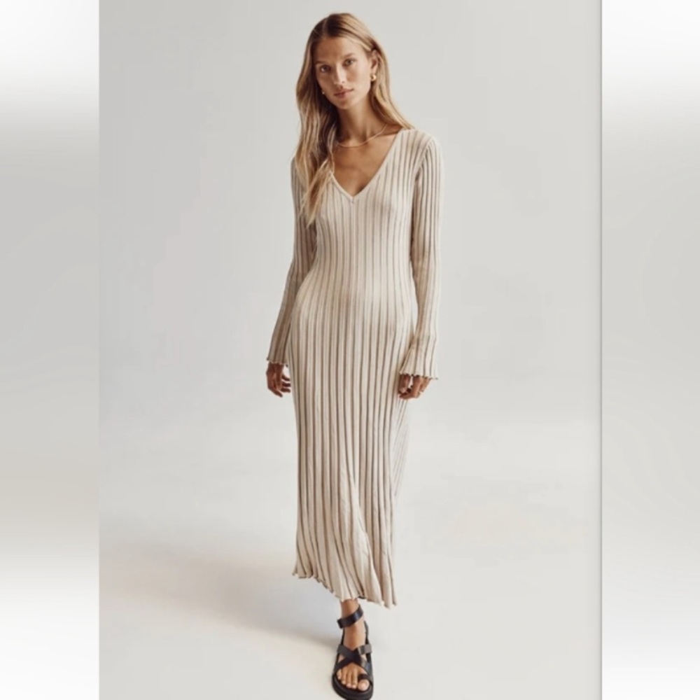 New with Tags: Dissh Reign Stone Sleeved Knit
Midi Dress, Size XS